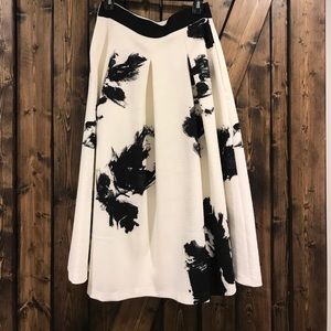 Full black and White skirt.